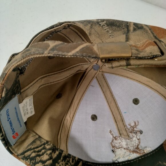 Southern States Deer Hunting Cap Hat Tree Leaf Camo Camouflage Canvas Farm Ag - Picture 8 of 14